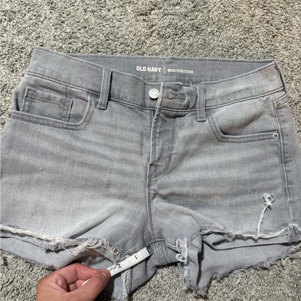 Old Navy Boyfriend Jean Shorts with Frayed Hemlines
